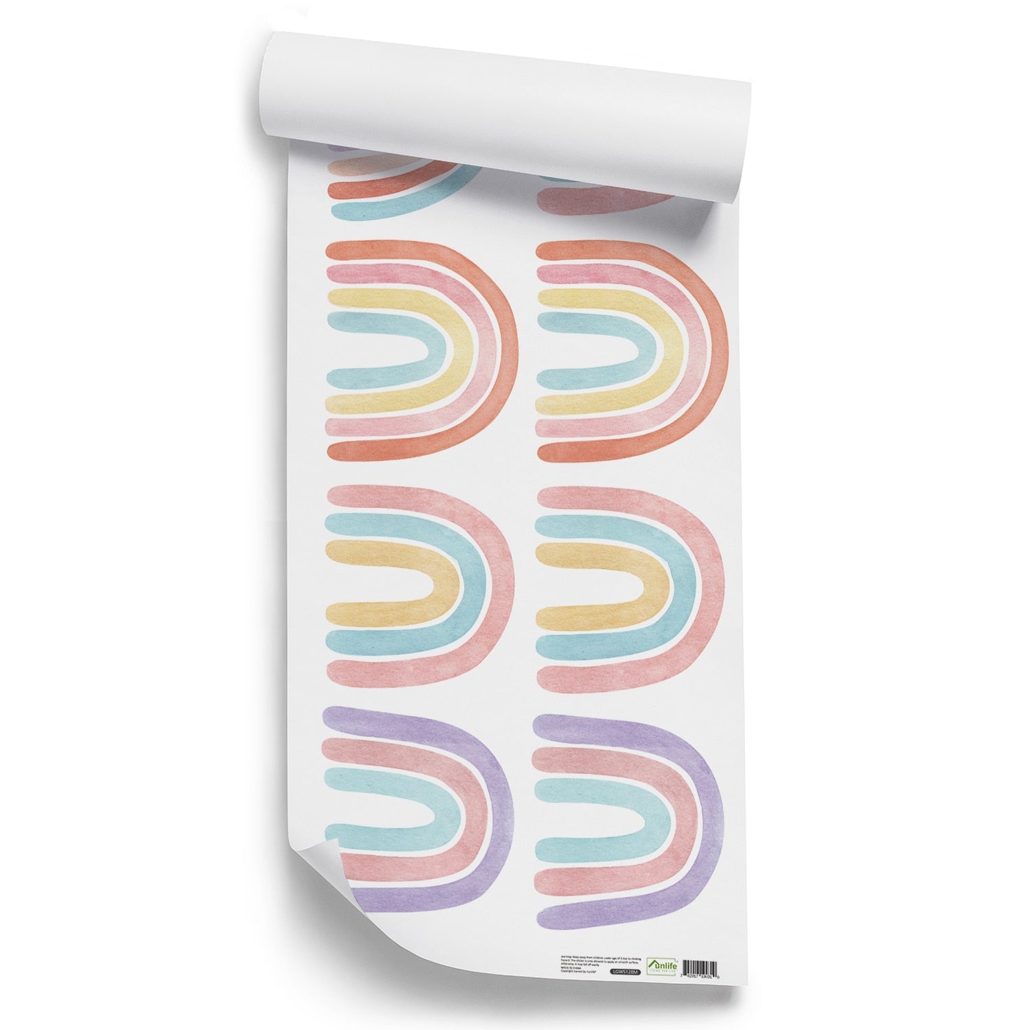 Small Colorful Rainbows Wall Decals