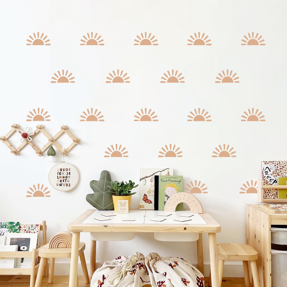 Half Suns Pattern Wall Decals