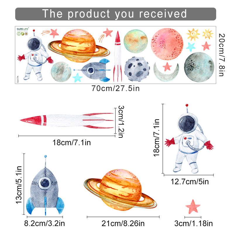 Universe Planets Wall Decals