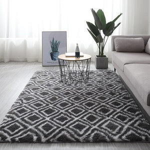 Pattern Fluffy Thick Area Rug