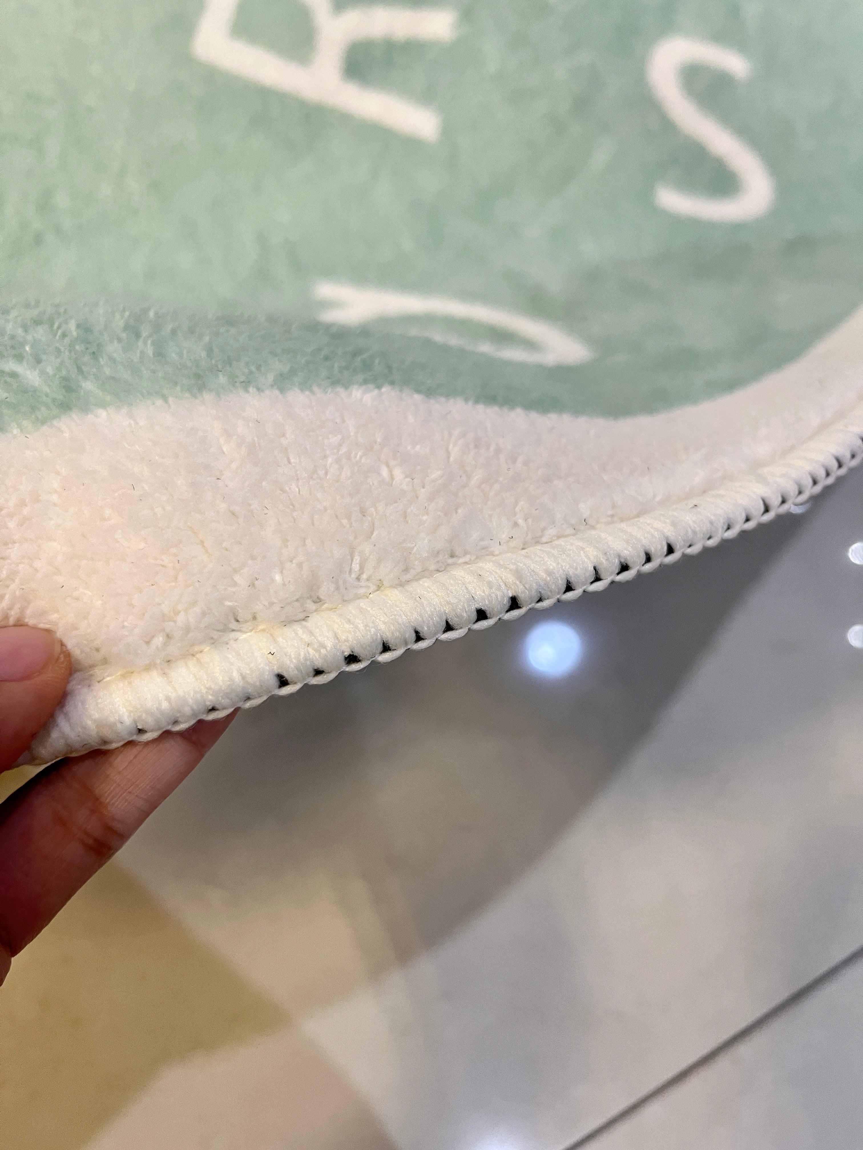 Round Nursery Rug ABC Alphabet