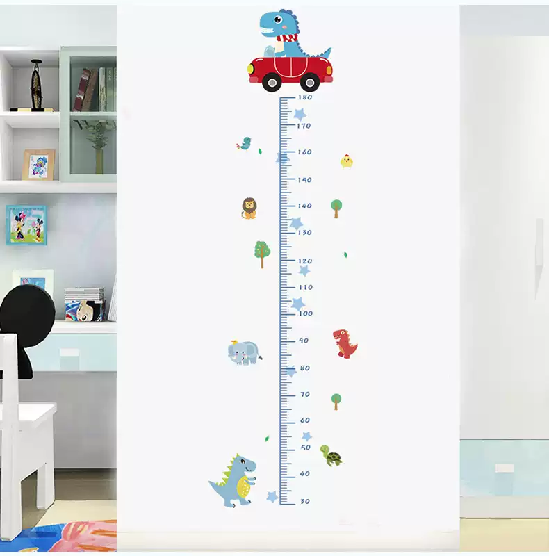 Height Chart Wall Decal Cartoon Style