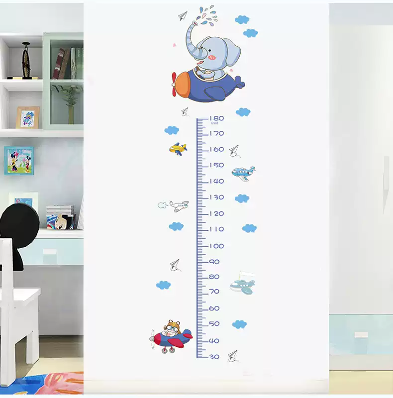 Height Chart Wall Decal Cartoon Style