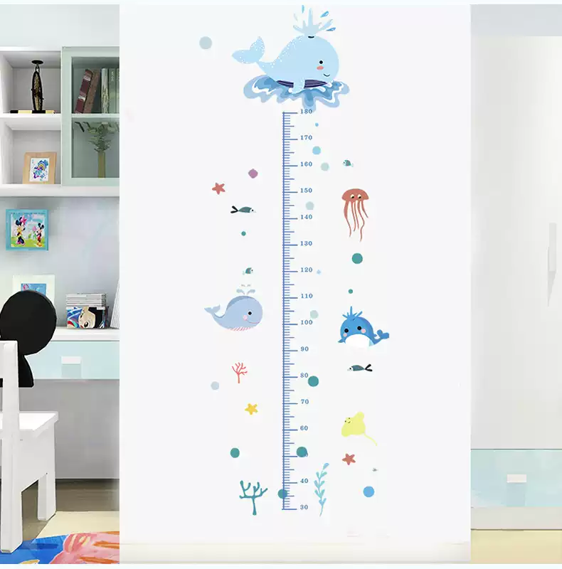 Height Chart Wall Decal Cartoon Style