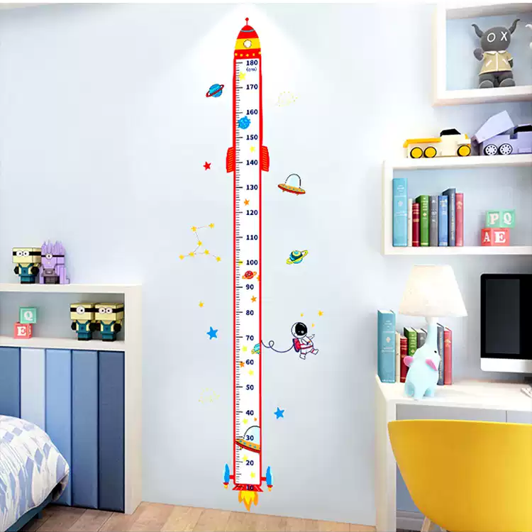 Height Chart Wall Decal Cartoon Style
