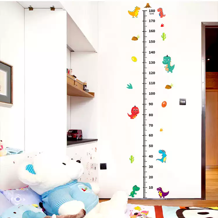 Height Chart Wall Decal Cartoon Style