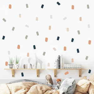 Abstract Irregular Squares Wall Decals
