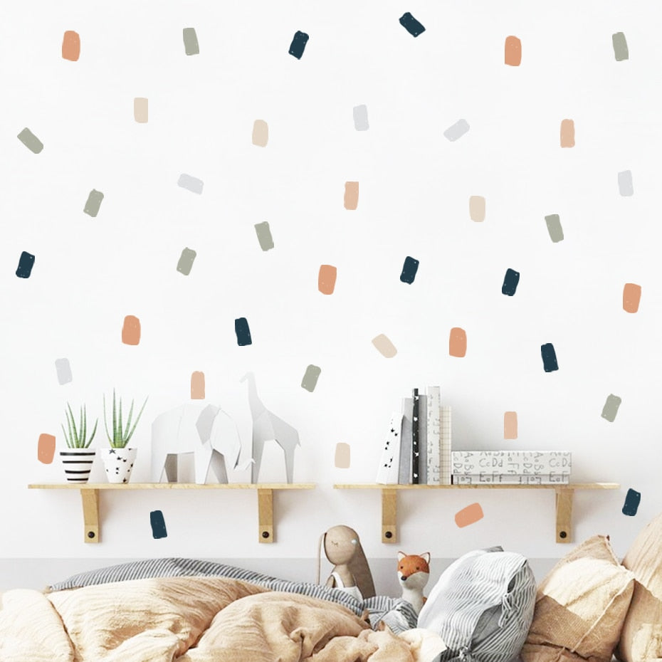 Abstract Irregular Squares Wall Decals