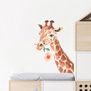 Nursery Wall Decal Cute Giraffe Polka Dots