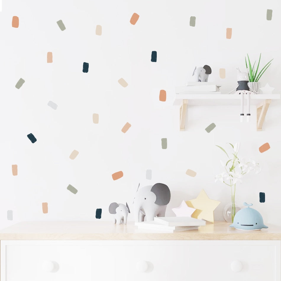 Abstract Irregular Squares Wall Decals