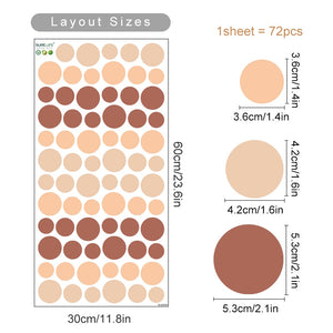 Nursery Wall Decals Floral Giraffe Polka Dots