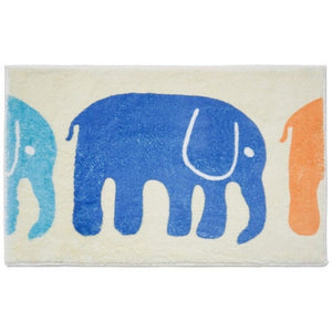 Soft Area Rug Walking Elephants