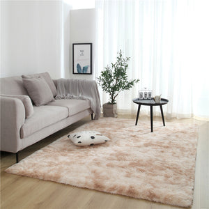 Monochromatic Fluffy Thick Area Rug