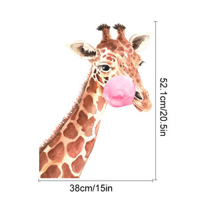 Nursery Wall Decals Floral Giraffe Polka Dots