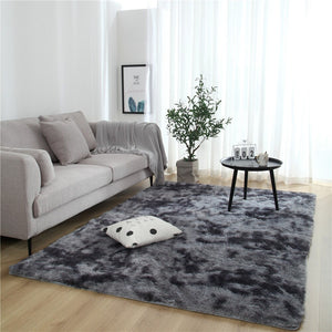Monochromatic Fluffy Thick Area Rug