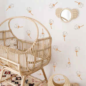 Nursery Wall Decals Dandelions Beige