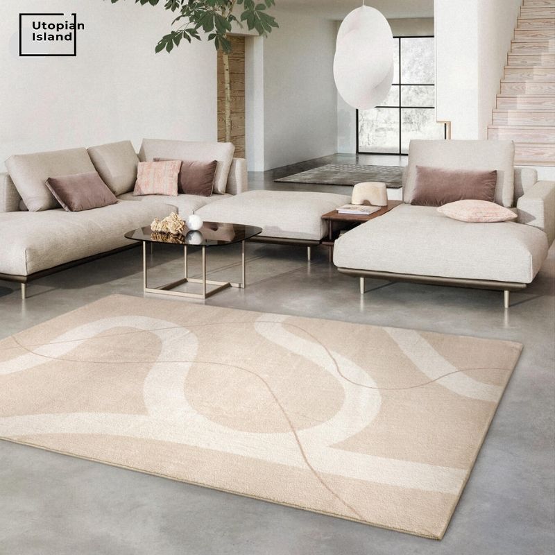 Nordic Fluffy Are Rug Stripe Path