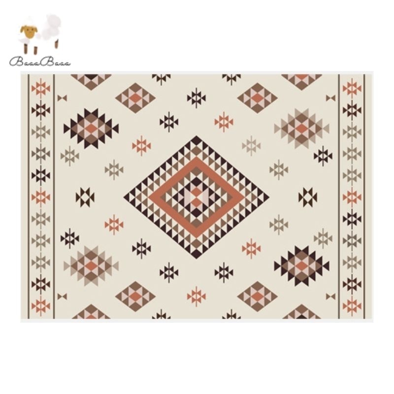 Area Rug Geometric Triangle Pattern
