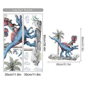 Cartoon Wall Decals Nice Dinosaurs