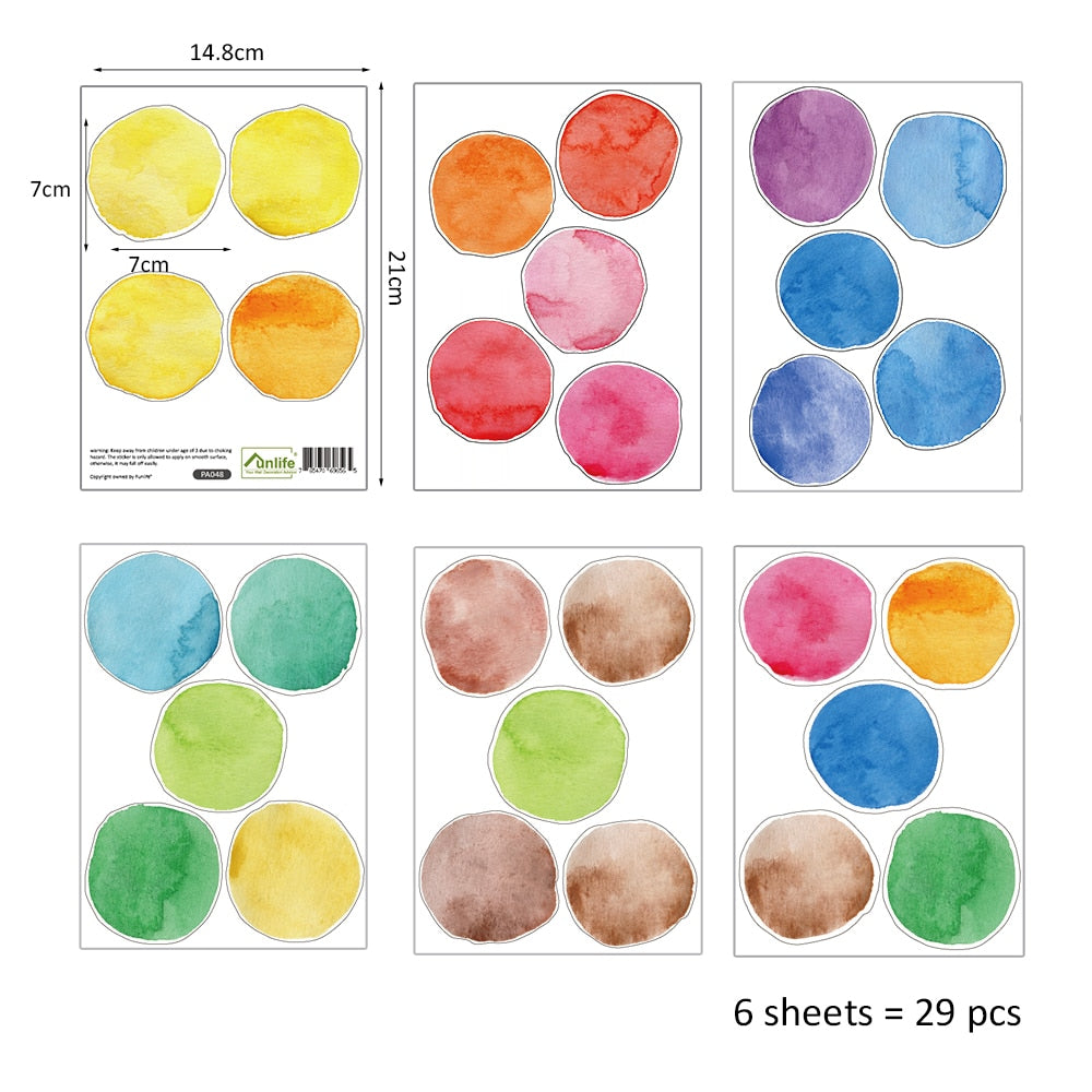 Pattern Wall Decals Polka Dot Styles