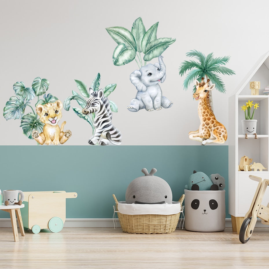 Animal Wall Decal Cute Animals