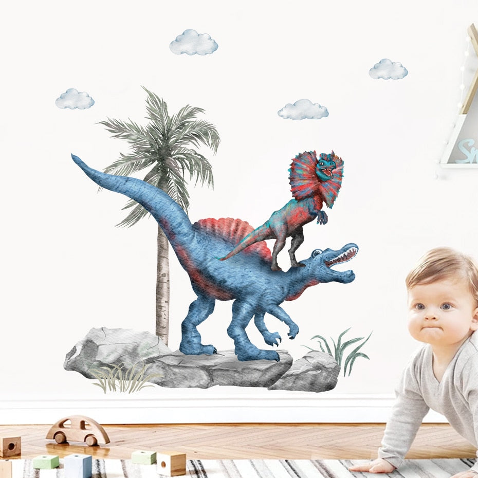 Cartoon Wall Decals Nice Dinosaurs