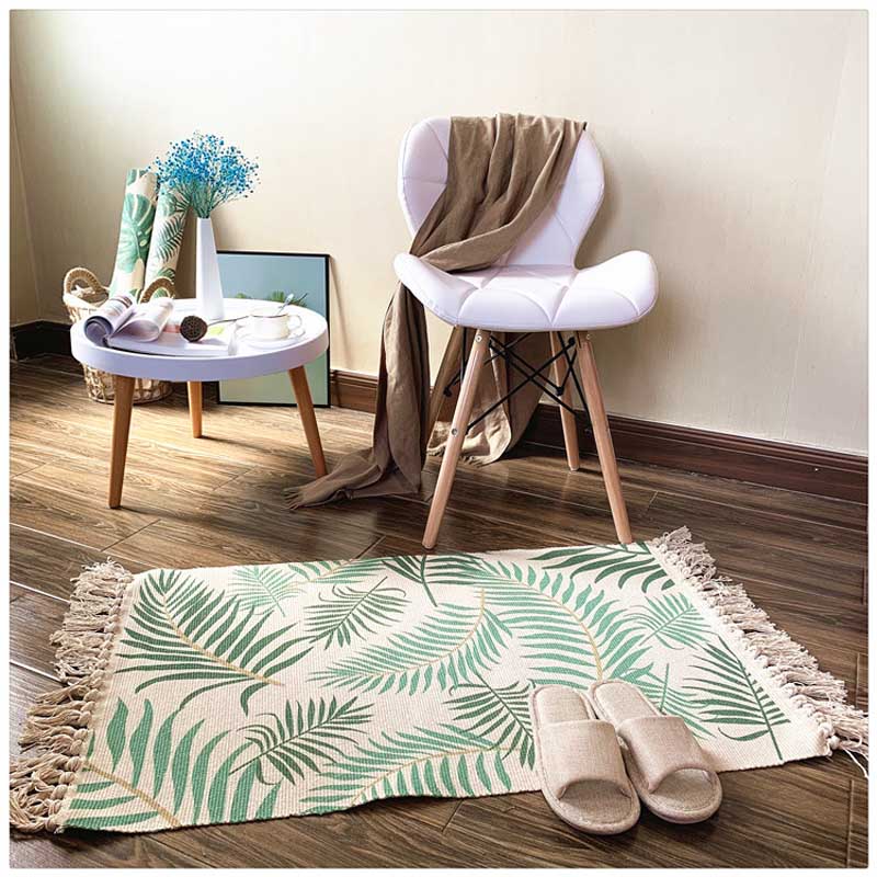 Soft Tassel Cotton Area Rug