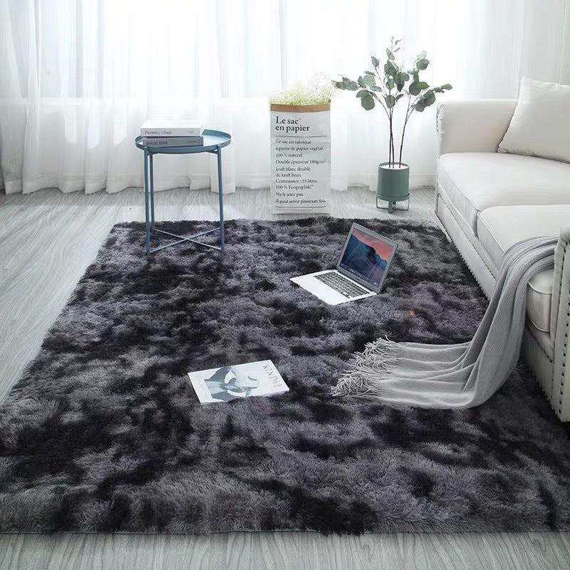 Monochromatic Fluffy Thick Area Rug
