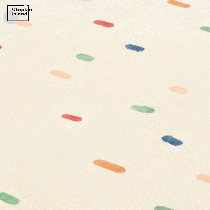 Area Rug Colorful Squared Pattern