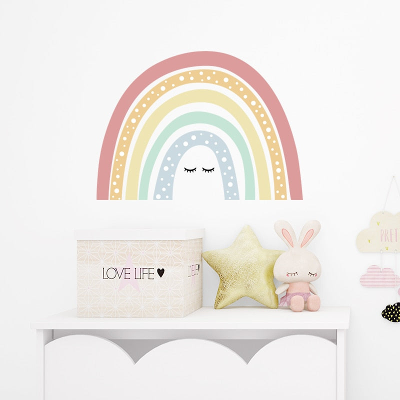 Boho Wall Decal Rainbow with Eye