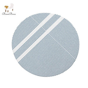 Nordic Area Round Rug Stripes
