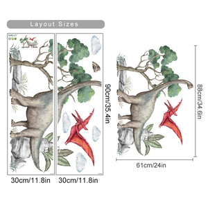 Cartoon Wall Decals Nice Dinosaurs