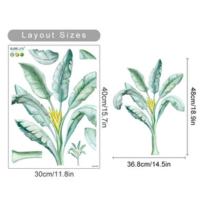 Nursery Wall Decals Plants Cute African Animals