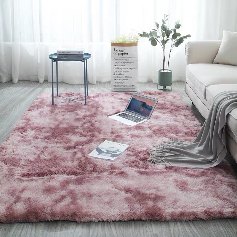 Monochromatic Fluffy Thick Area Rug