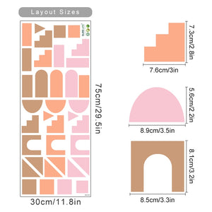 Boho Wall Decals Geometric Abstract