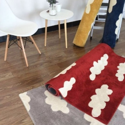 Nursery Soft Area Rug Clouds