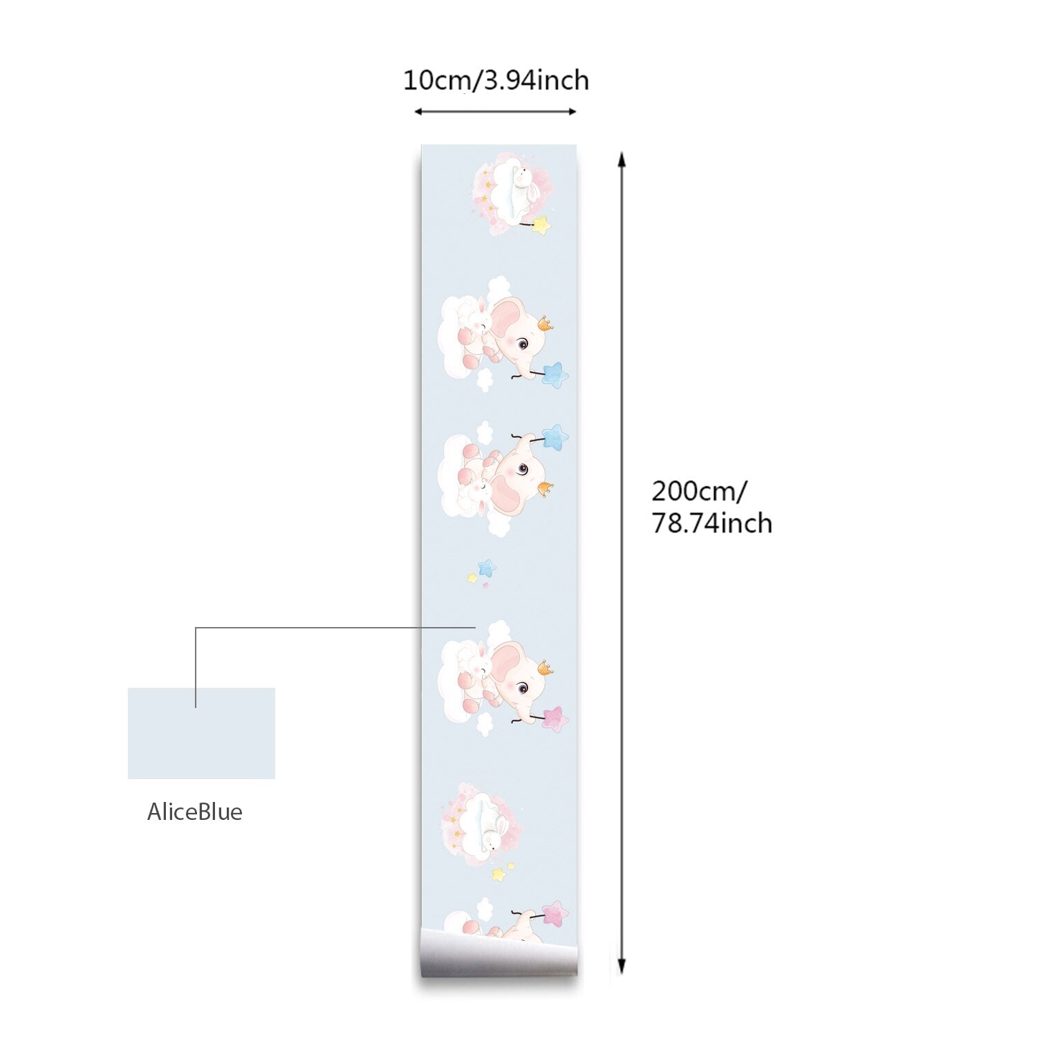 Border Cartoon Style Wall Decals