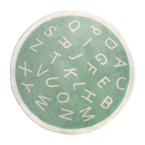 Round Nursery Rug ABC Alphabet