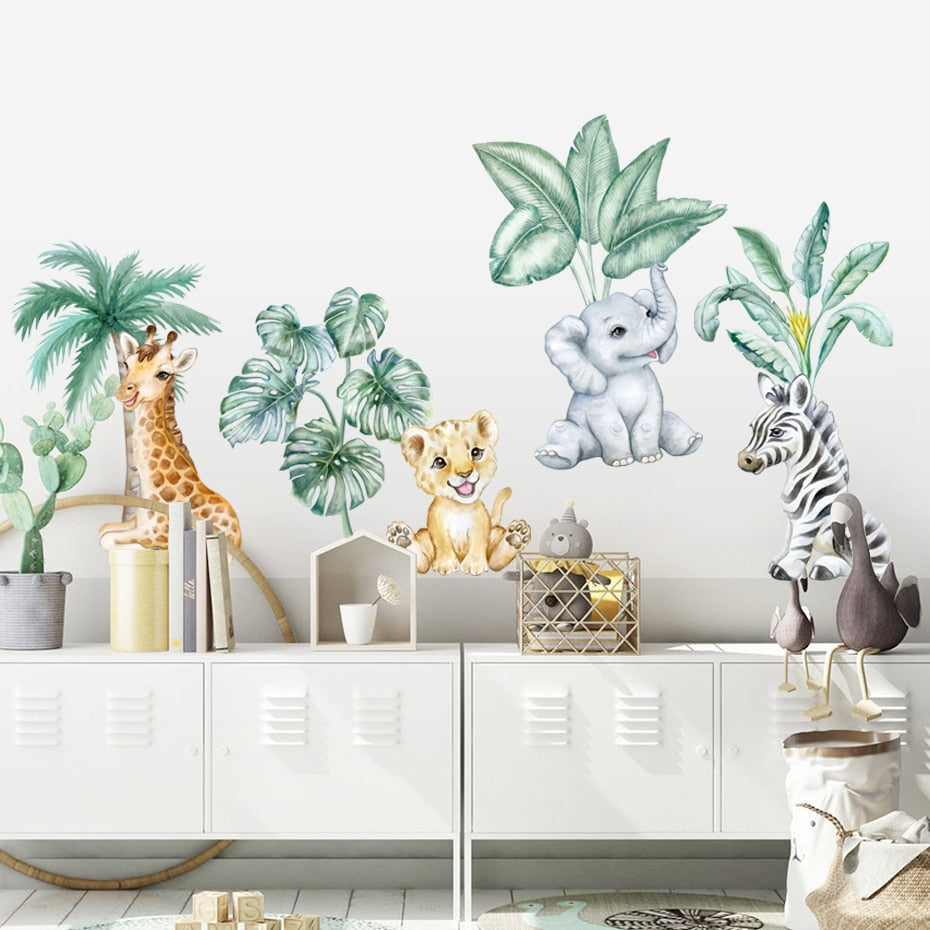 Animal Wall Decal Cute Animals