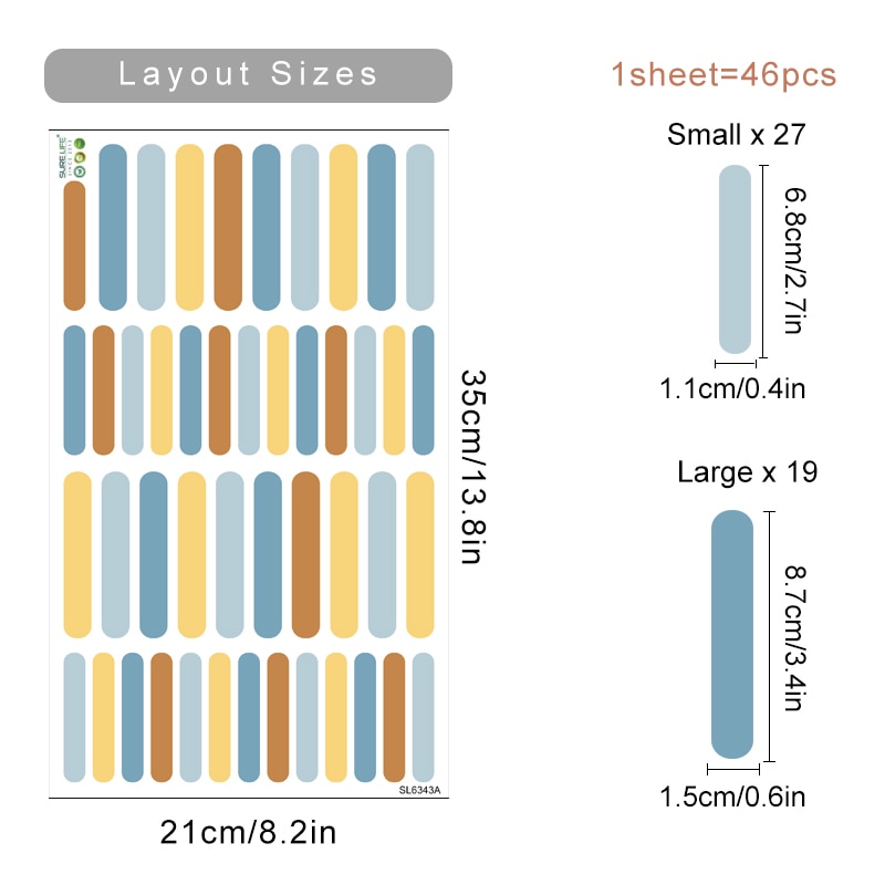 Nursery Wall Decals Colourful Sprinkles