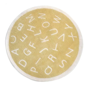 Round Nursery Rug ABC Alphabet