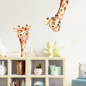 Cartoon Giraffe Animal Wall Decals