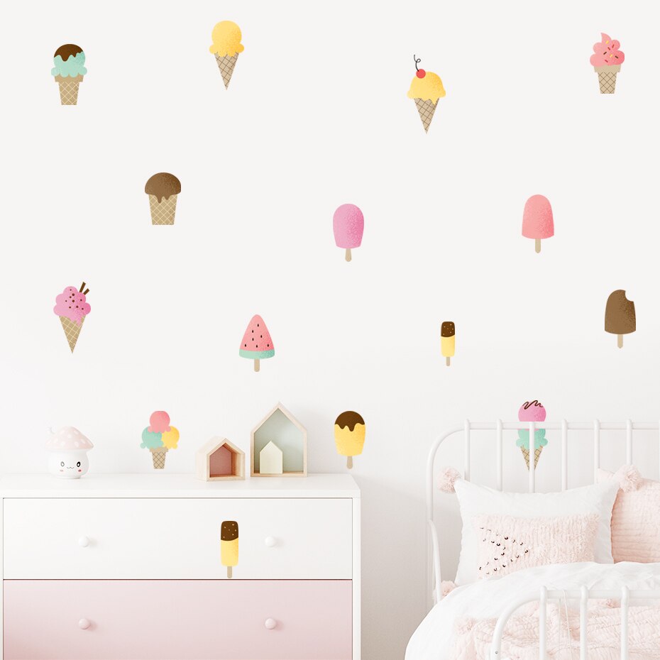 Cartoon Wall Decals Sweet Foods