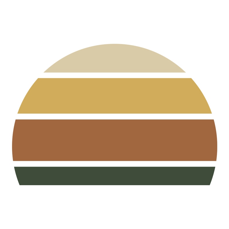 Boho Wall Decal Rising Sun Abstract