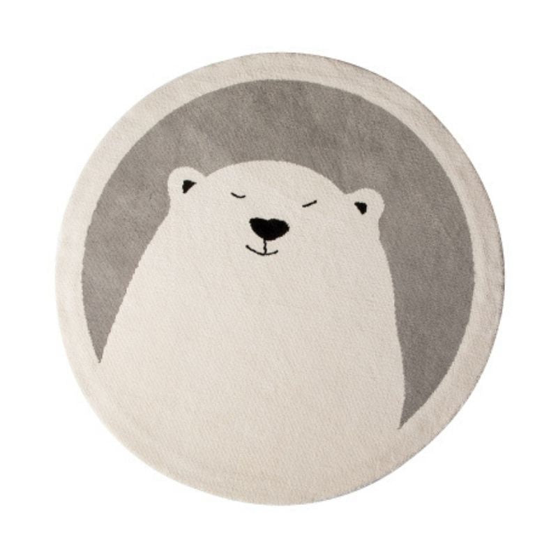 Nursery Round Area Rug Bears