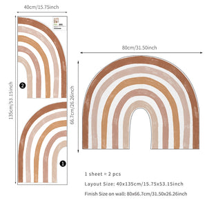 Boho Large Rainbow Wall Decal