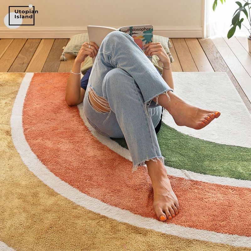 Area Rug Nature Color Rainbow