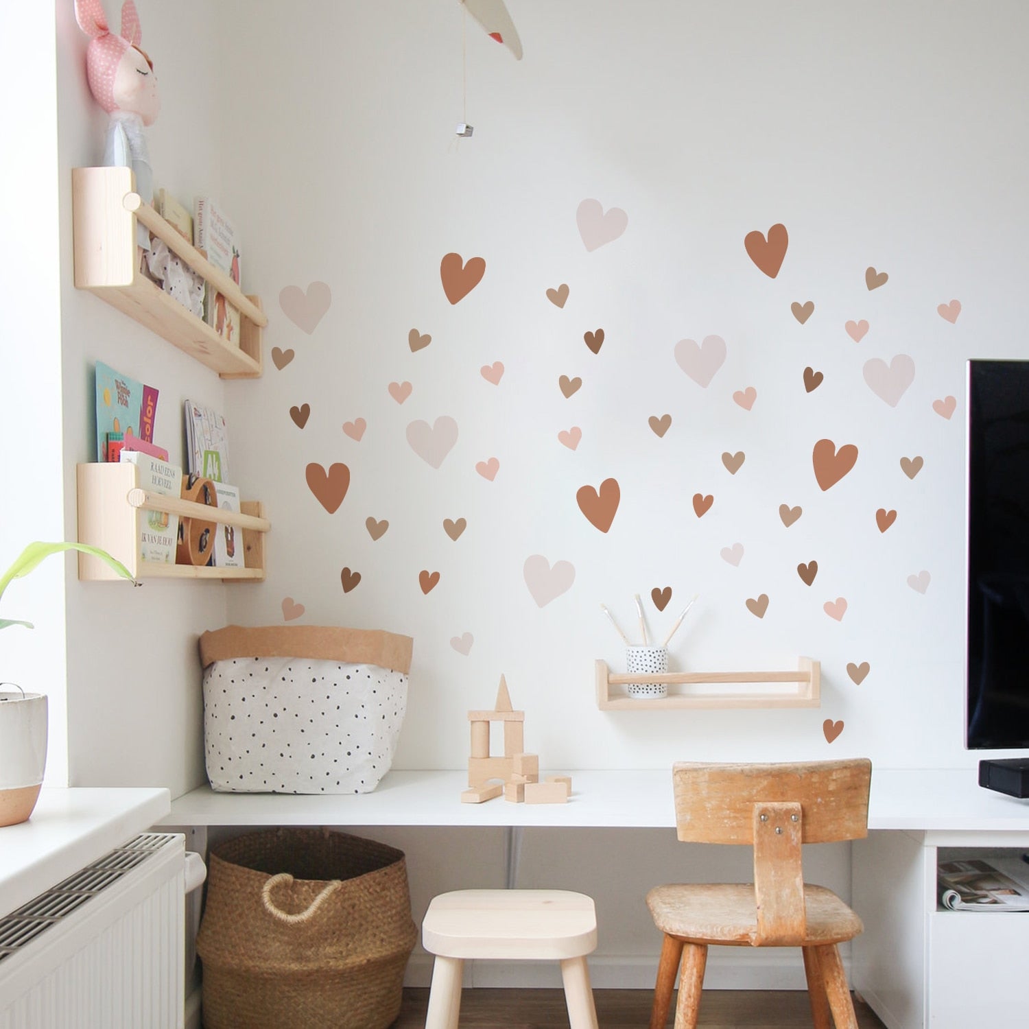 Pattern Wall Decals Boho Hearts