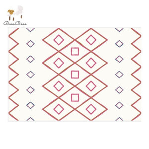 Soft Area Rug Geometric Diamond Pattern