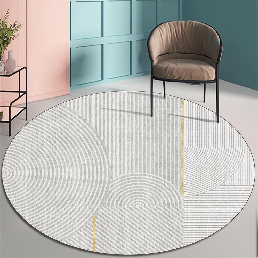 Modern Style Area Round Rug